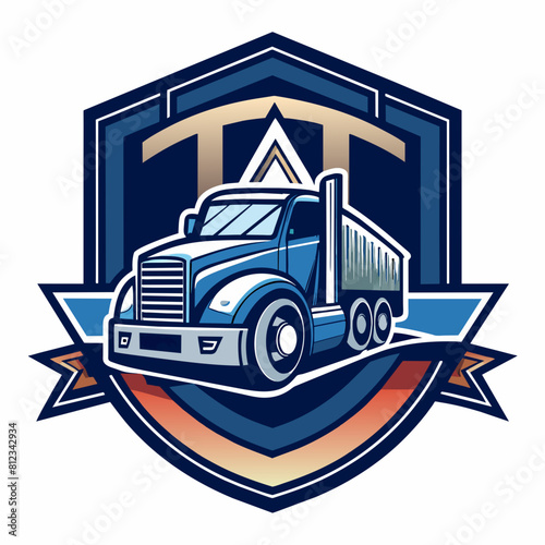 Truck Company Logo Vector Illustration