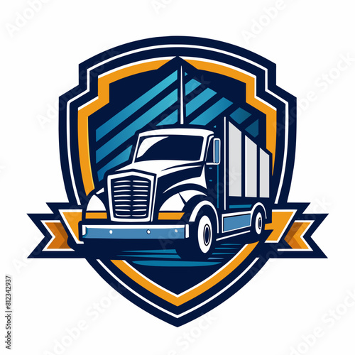 Truck Company Logo Vector Illustration
