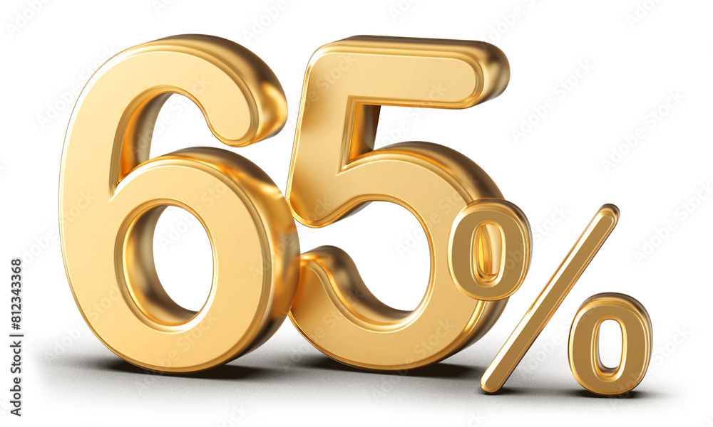 65 percent golden 3d render 65 percent golden 3d render