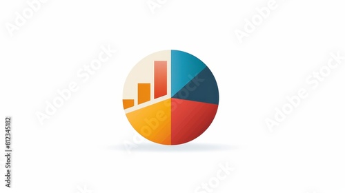 Free Download A colorful graph with a blue arrow pointing to the right - GFXLoad