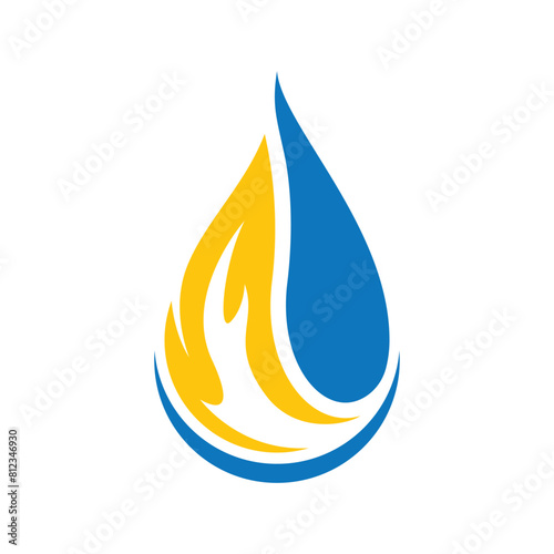 oil and gas fuel mining logo design