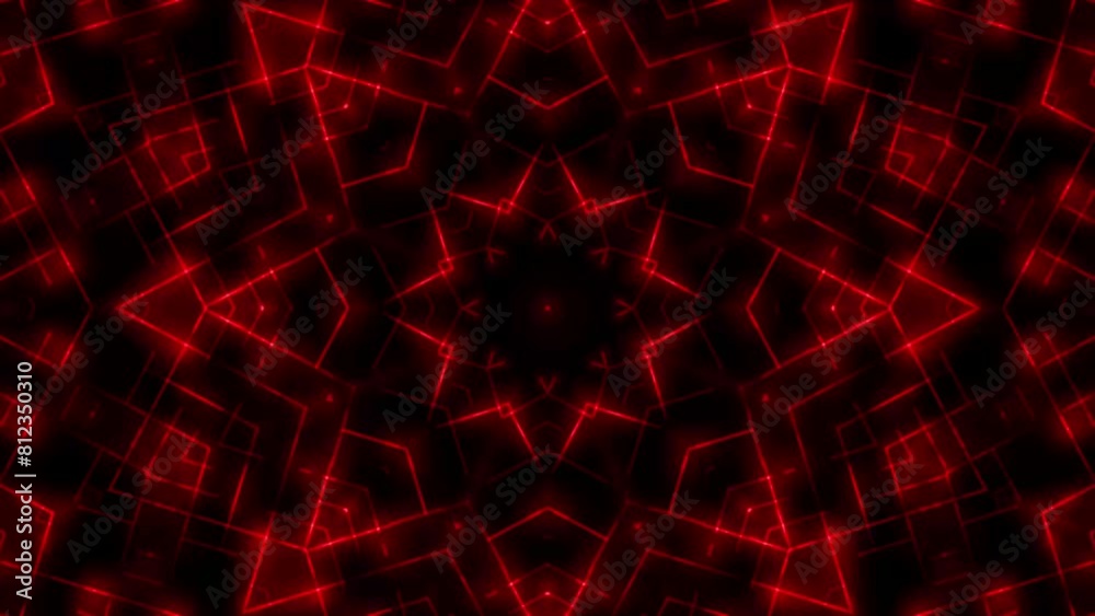 Abstract background symmetrical composition. Looped Animation