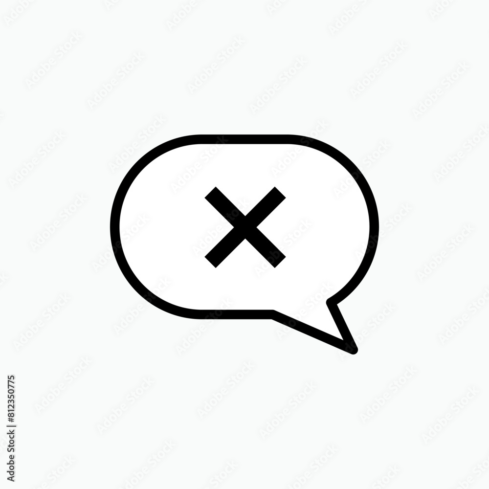 Fototapeta premium Delete Icon. Erase Symbol - Vector.