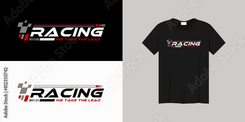 Cool racing performance typographic design suitable for print.