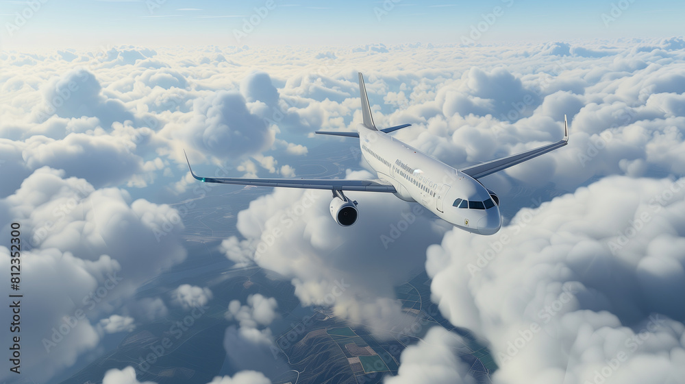 airplane in the clouds view from window sky cloud air airplane in the clouds view from window sky cloud air