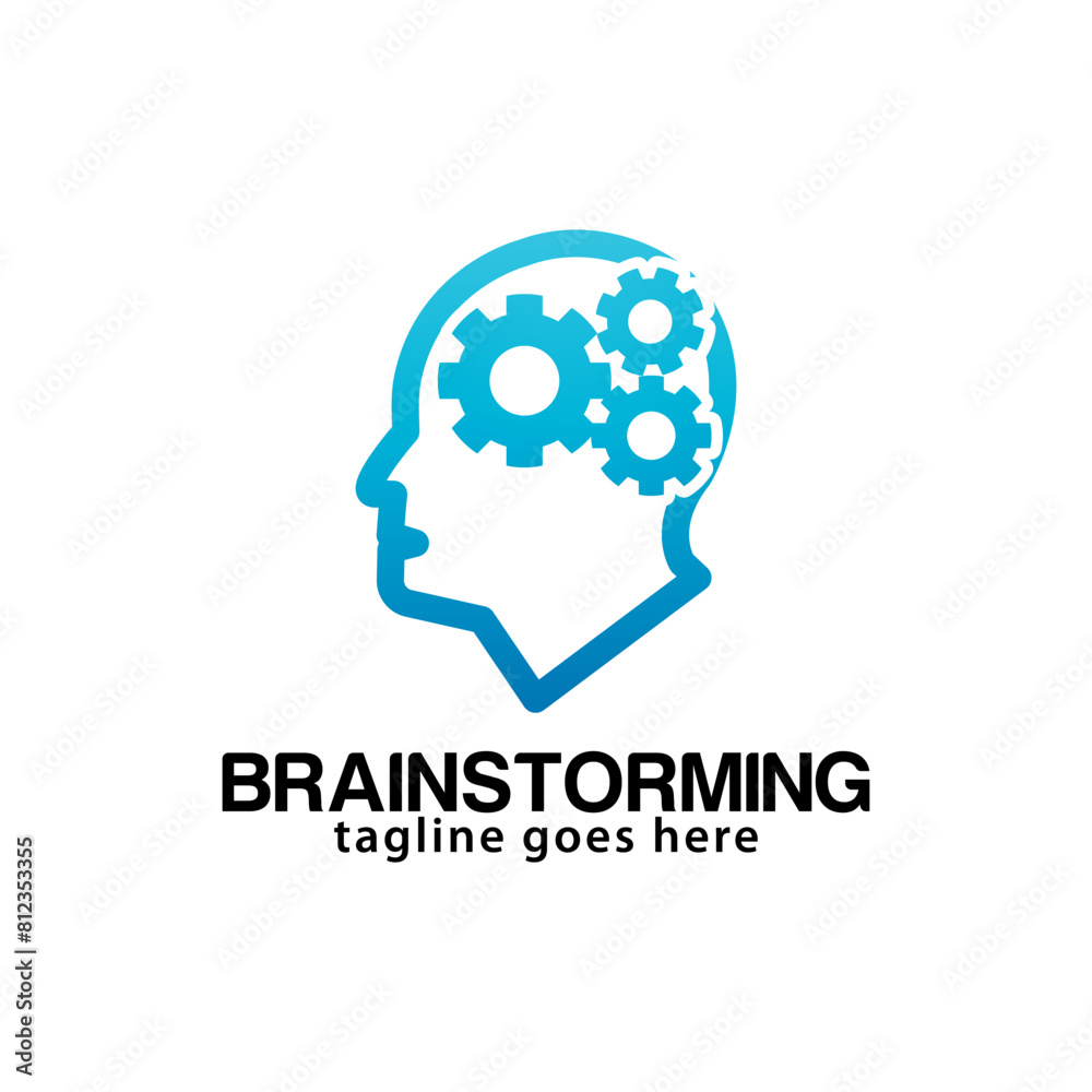 Creative Brainstorming logo design template Creative Brainstorming logo design template