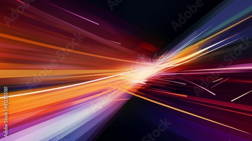 digital abstract of colorful streaks symbolizing high-speed data transfer in the digital age Background. Generative ai 