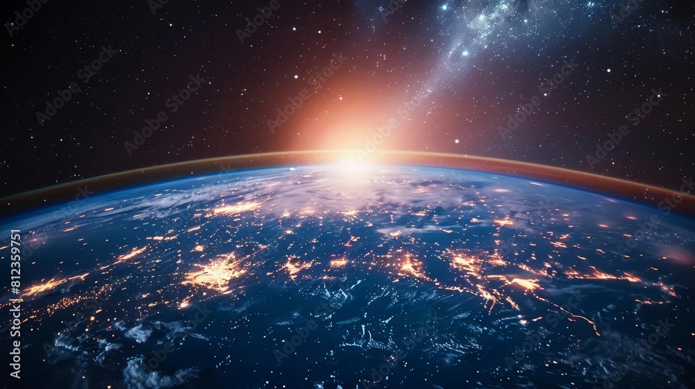 Obraz premium Imagine a space telescope orbiting high above the Earth, capturing detailed images of distant celestial objects invisible to groundbased observatories