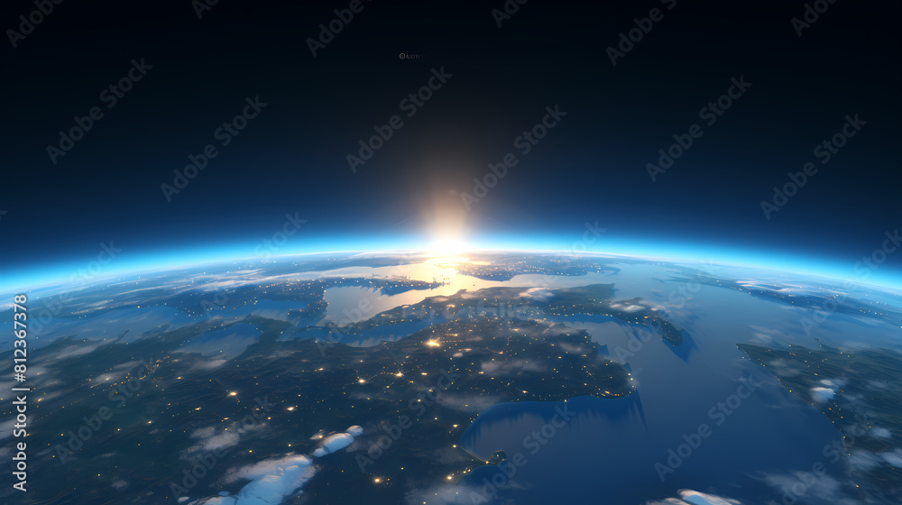 Earth photographed from space