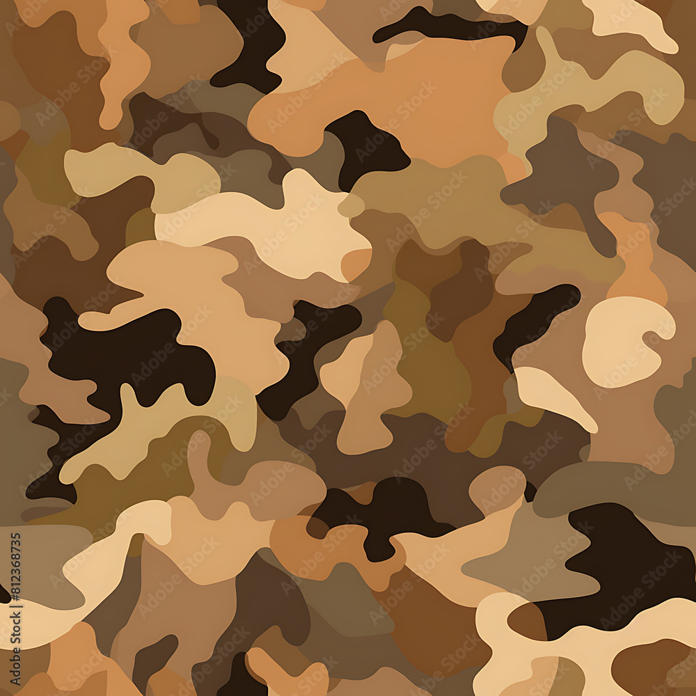 Fototapeta premium Camouflage digital art seamless pattern, the design for apply a variety of graphic works