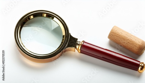 Magnifying glass , isolated on white background