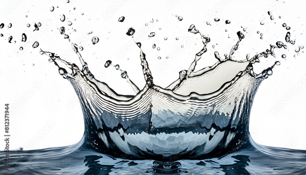 water liquid splash isolated on white background includes clipping path ...