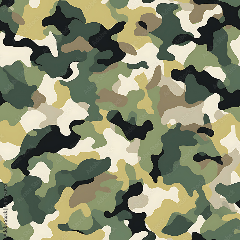 Fototapeta premium camouflage digital art seamless pattern, the design for apply a variety of graphic works