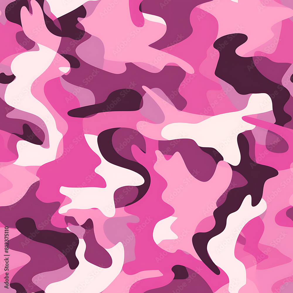 Pink camouflage digital art seamless pattern, the design for apply a variety of graphic works Pink camouflage digital art seamless pattern, the design for apply a variety of graphic works