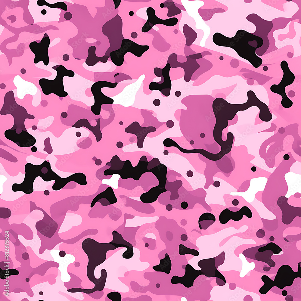 Pink camouflage digital art seamless pattern, the design for apply a variety of graphic works Pink camouflage digital art seamless pattern, the design for apply a variety of graphic works