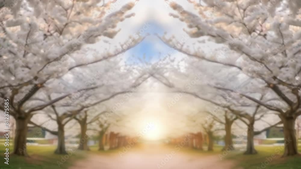 A serene path lined with blossoming cherry trees leads to a traditional Japanese temple. The soft sunlight filters through the branches, creating a tranquil and ethereal atmosphere. A serene path lined with blossoming cherry trees leads to a traditional Japanese temple. The soft sunlight filters through the branches, creating a tranquil and ethereal atmosphere.