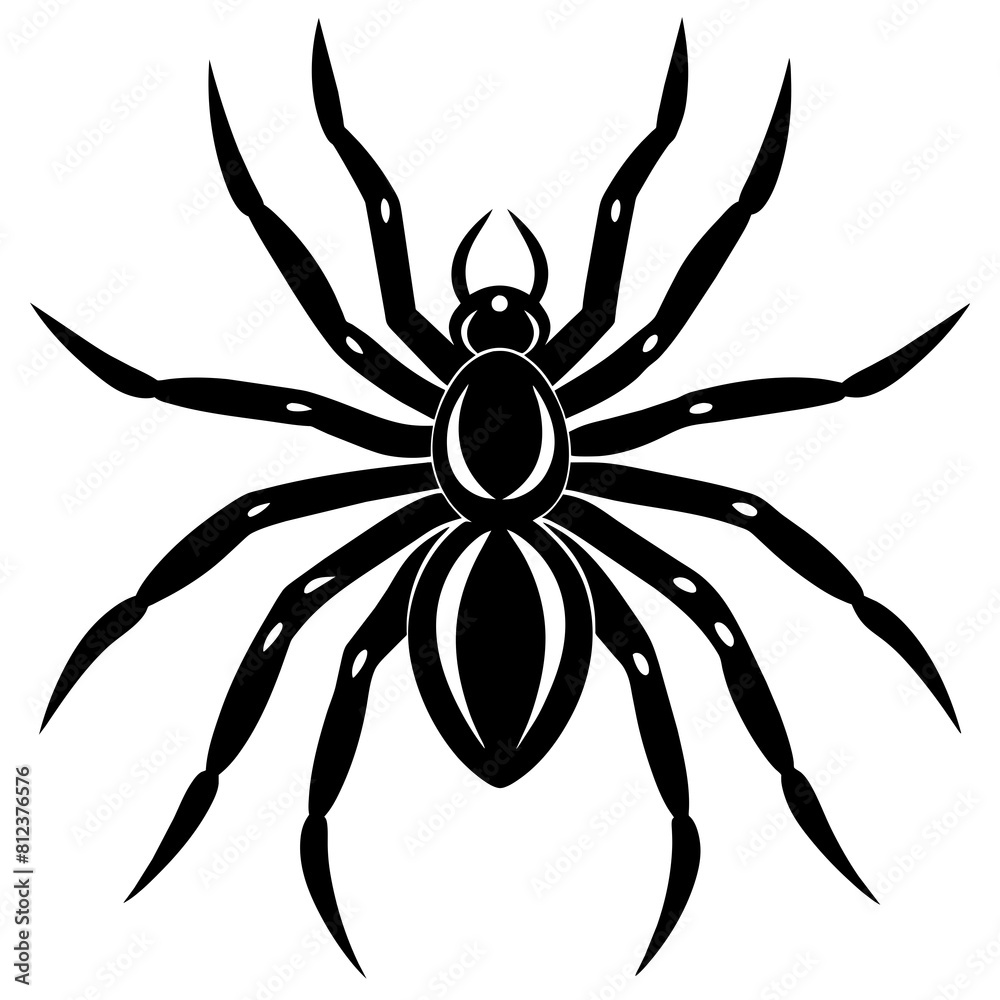Spider vector silhouette illustration Spider vector silhouette illustration