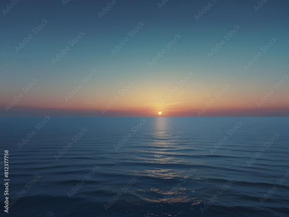 Obraz premium A serene gradient background in summer-themed