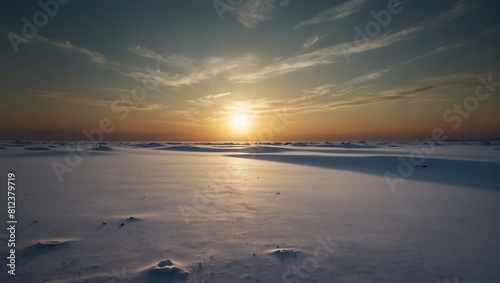  In a vast expanse of white  a solitary sun blazes with unwavering brilliance ai_generated