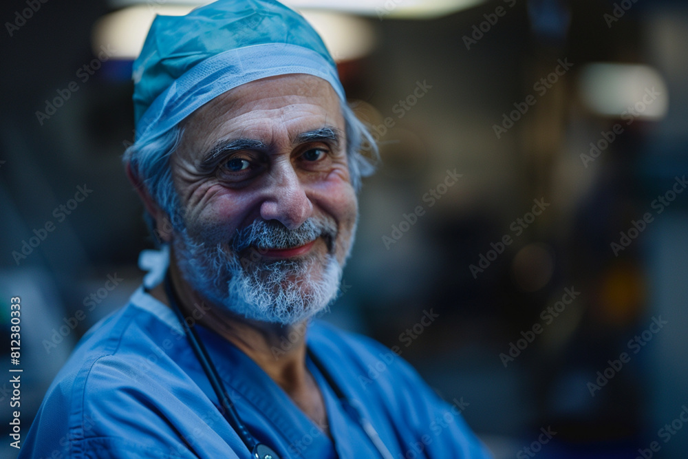 portrait of a surgeon, close up portrait of doctor in hospital portrait of a surgeon, close up portrait of doctor in hospital