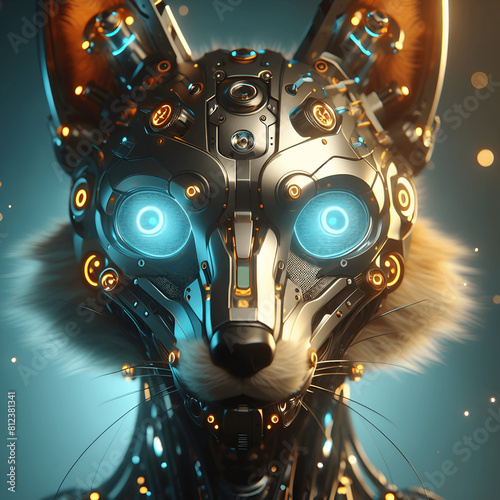Futuristic Android Fox: Cutting-Edge Design and Technology in a Digital Wonderland, Crafting with AI Tools