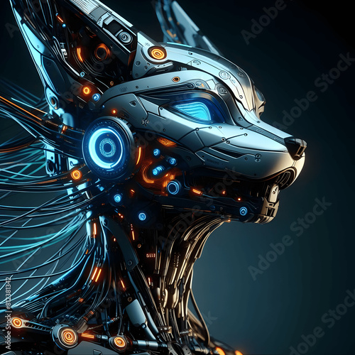 Futuristic Android Fox: Cutting-Edge Design and Technology in a Digital Wonderland, Crafting with AI Tools