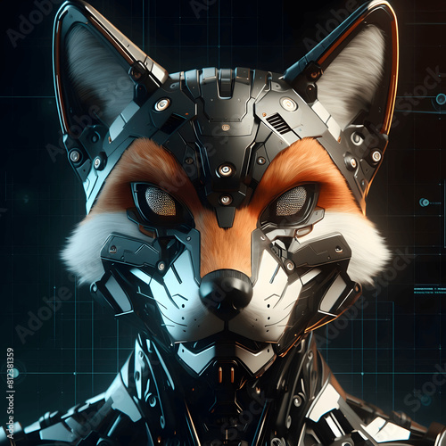 Futuristic Android Fox: Cutting-Edge Design and Technology in a Digital Wonderland, Crafting with AI Tools