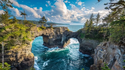 Natural Bridges overlook at Samuel H. Boardman, Oregon