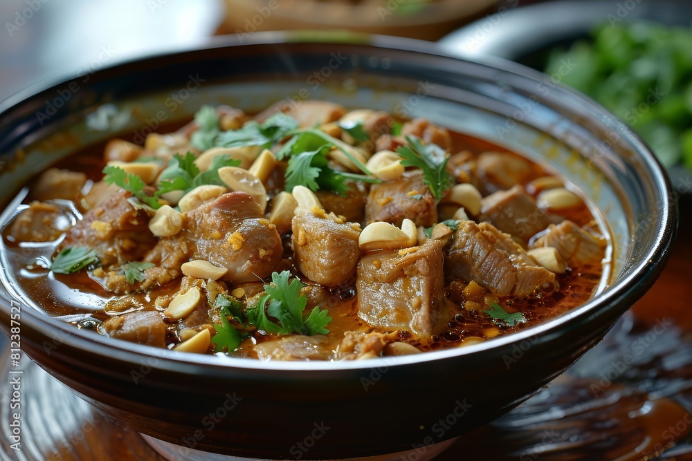 A delicious and authentic bowl of Chinese food.