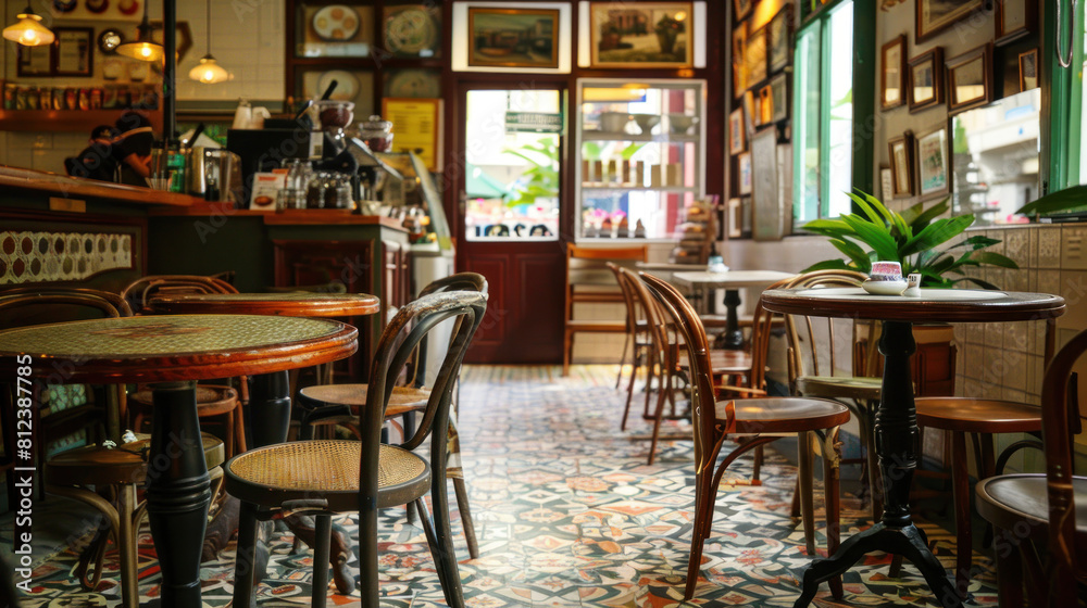 Experience the cozy charm of a cafe and bistro, where aromatic coffee and delicious pastries await. Experience the cozy charm of a cafe and bistro, where aromatic coffee and delicious pastries await.