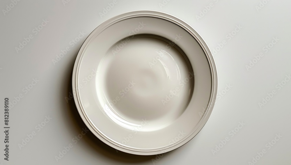 Highlight the blank canvas of culinary creativity: A pristine white plate, awaiting culinary masterpieces under gentle illumination. Highlight the blank canvas of culinary creativity: A pristine white plate, awaiting culinary masterpieces under gentle illumination.