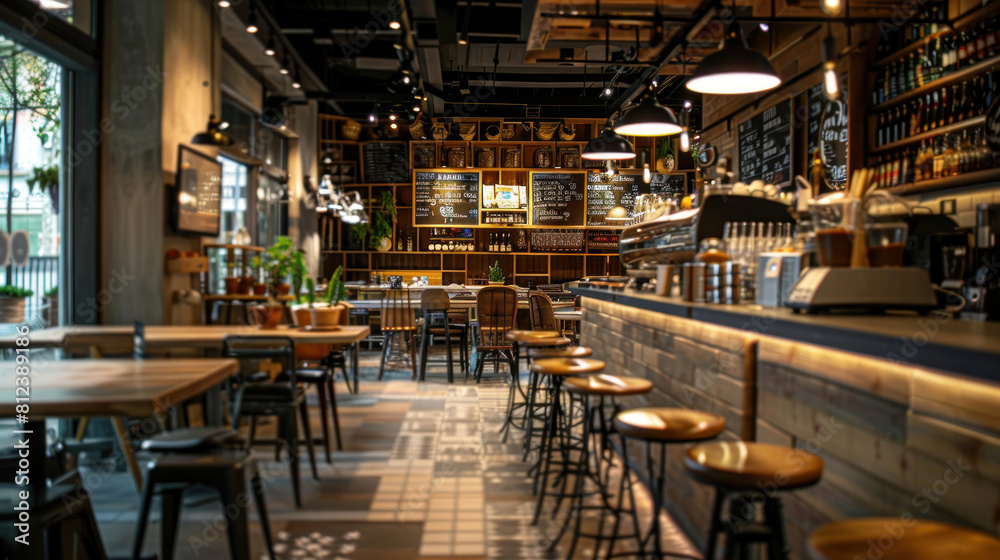 Experience the cozy charm of a cafe and bistro, where aromatic coffee and delicious pastries await. Experience the cozy charm of a cafe and bistro, where aromatic coffee and delicious pastries await.