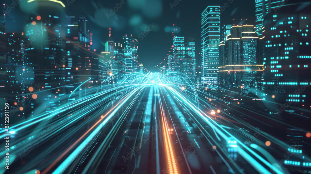 Our animations capture the essence of the digital revolution. Where ideas flow freely This is driven by rapid exchange facilitated by 5G and fiber optics.