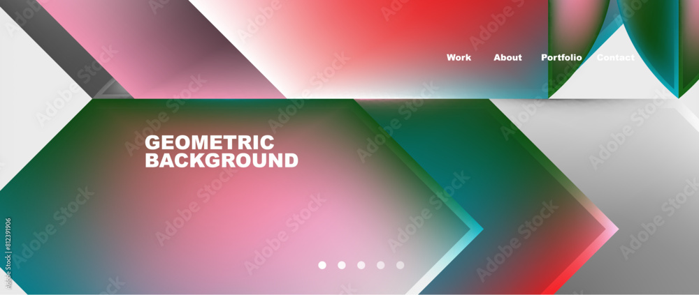 Abstract geometric shapes web design page. Vector Illustration For Wallpaper, Banner, Background, Card, Book Illustration, landing page Abstract geometric shapes web design page. Vector Illustration For Wallpaper, Banner, Background, Card, Book Illustration, landing page