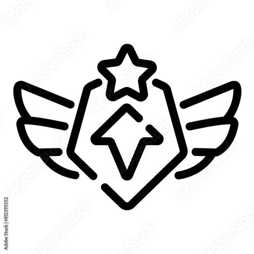 level up outline icon