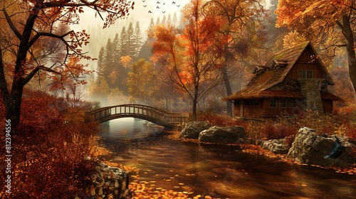 Autumn Fall wallpaper © pixelwallpaper