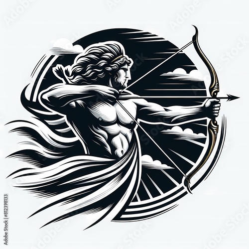 Obraz na płótnie apollo logo illustration