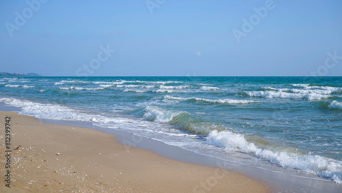 nature sea beach tropical Beautiful beach Eastern region of Thailand At Chanthaburi  Thailand beach area