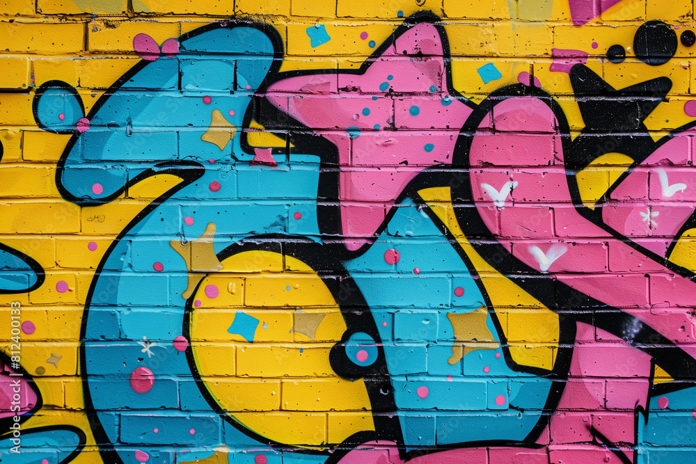 Obraz premium Vibrant Street Art Graffiti