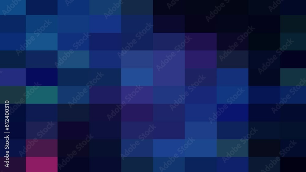 Abstract pixel art of blue square block pattern. Abstract pixel art of blue square block pattern.