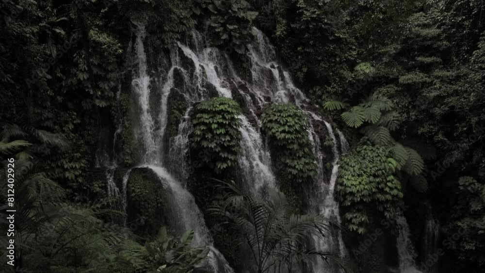 Wanagiri waterfall. Bali, Indonesia. Slow motion video. Wanagiri waterfall. Bali, Indonesia. Slow motion video.