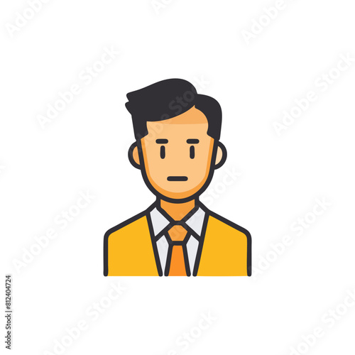 male character vector logo design, male logo vector