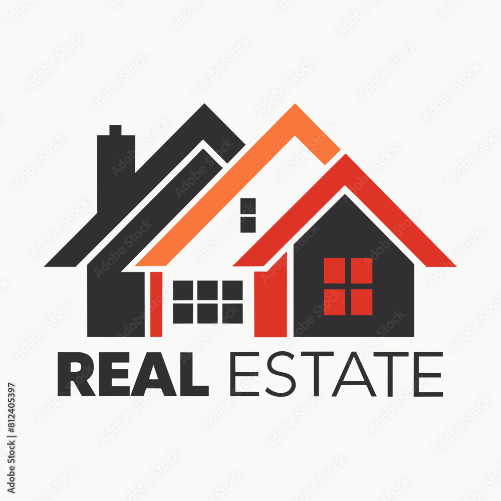 Real estate logo. Modern and simple house vector icon illustration
Real estate logo. Modern and simple house vector icon illustration