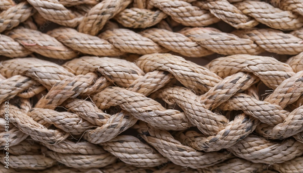 堅牢な編み目に宿る力強さ、ロープの絆で確かな絆を紡ぐテクスチャ