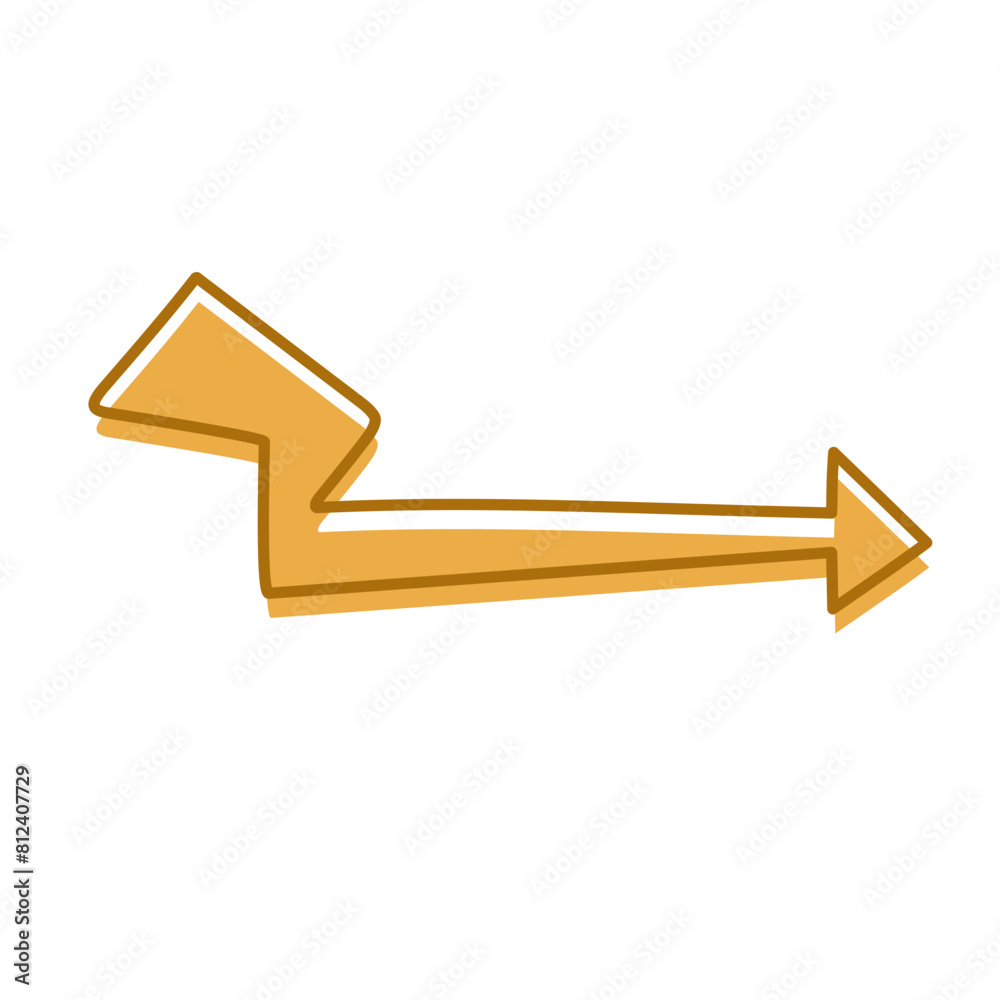 organic arrow shape