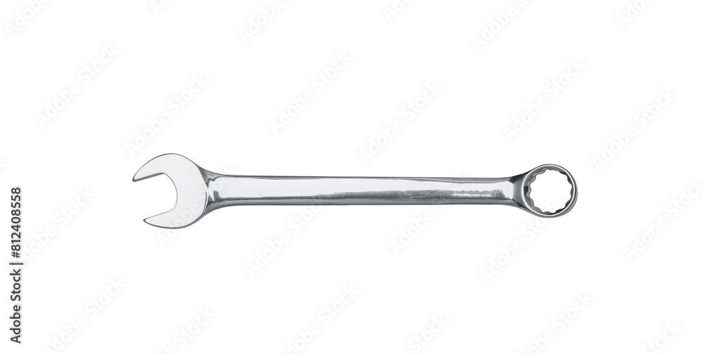 chrome plated spanner isolated chrome plated spanner isolated