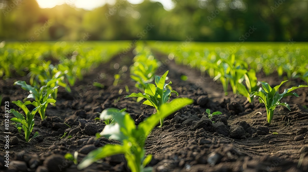Represent a field trial where genetically engineered crops are tested for improved nutritional content and yield Represent a field trial where genetically engineered crops are tested for improved nutritional content and yield