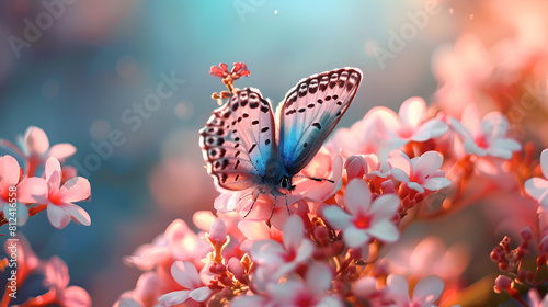butterfly on flower © Desinage