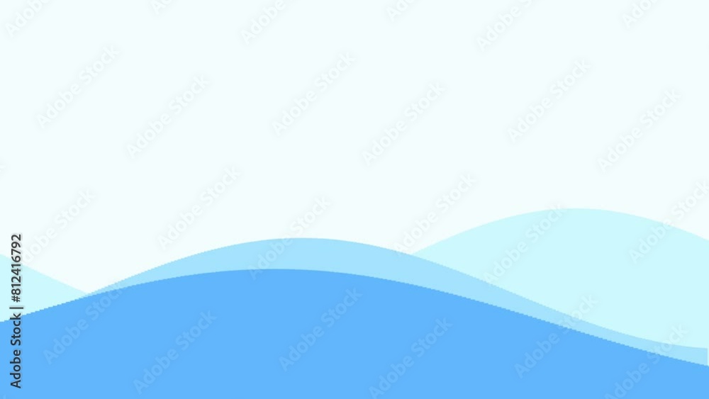 abstract blue wave animation background