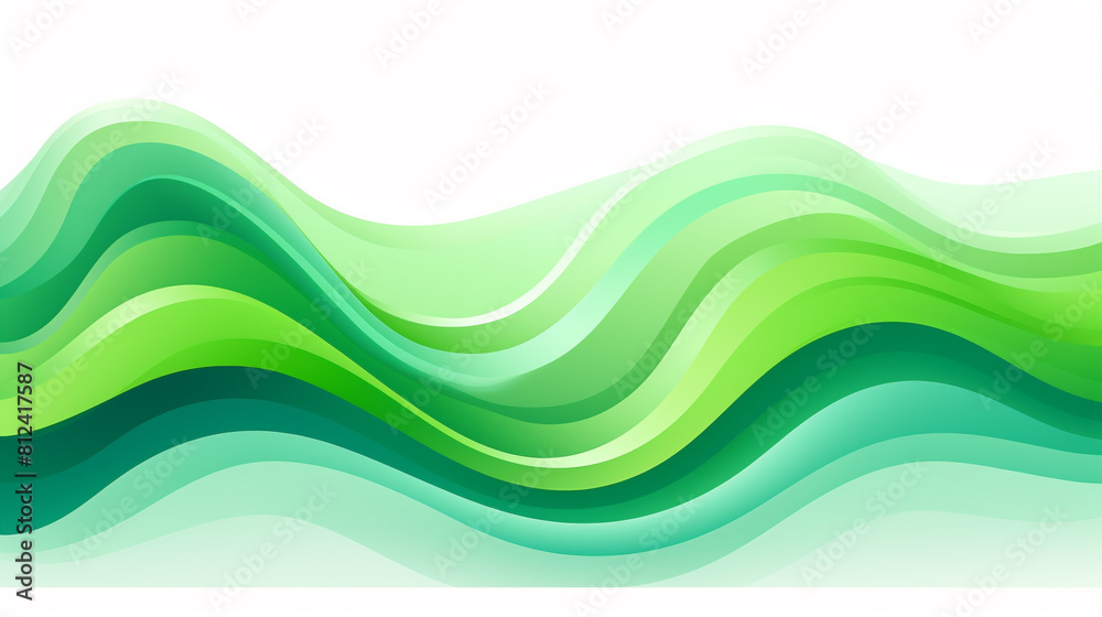 Green wavy circle on white background flat design front view abstract theme cartoon drawing Analogous Color Scheme Green wavy circle on white background flat design front view abstract theme cartoon drawing Analogous Color Scheme
